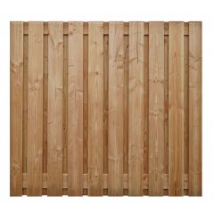 Tuinscherm douglas hout - 21 planks - 180 x 90 cm