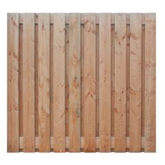 Tuinscherm douglas hout - 21 planks  - 180 x 165 cm
