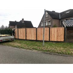 Aanbieding Standaard hout beton schutting Douglas 16MM