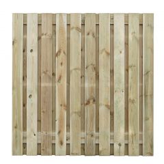 Tuinscherm grenenhout - 23 planks - 180 x 165 cm