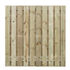 Tuinscherm grenenhout - 21 planks - 180 x 180 cm
