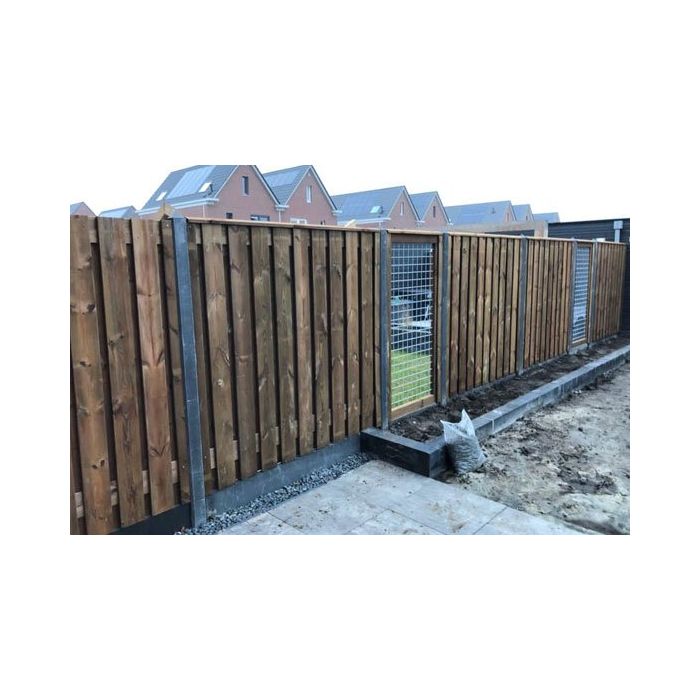 Mijnwerker Wind Concurreren Aanbieding Standaard hout-betonschutting Nobifix 18 mm | Zuidema Schuttingen