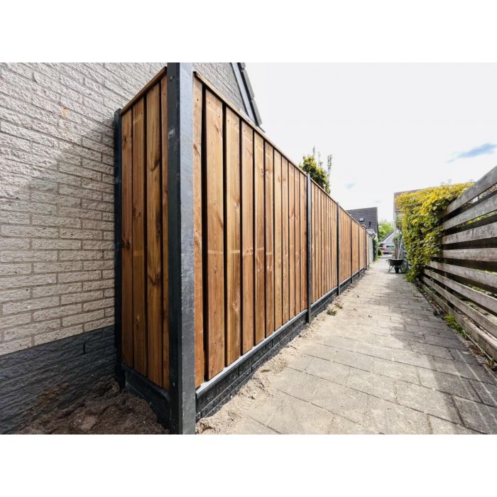 Postcode bijgeloof hardop Aanbieding semi luxe hout-betonschutting Nobifix 18mm | Zuidema Schuttingen