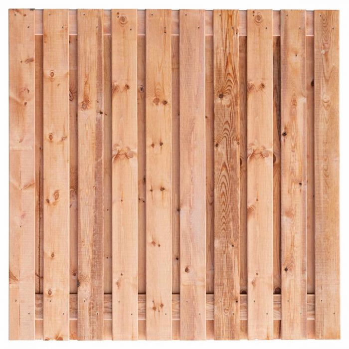 Middelen slogan blik Red Wood 16 mm- 23 planks - recht - 200 x 180 cm | Zuidema Schuttingen